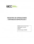 REGISTRO DE OPERACIONES CONTABLES ESPECÌFICAS II