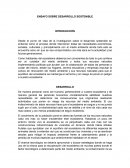 ENSAYO SOBRE DESARROLLO SOSTENIBLE