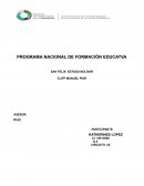 PROGRAMA NACIONAL DE FORMACIÓN EDUCATVA