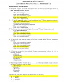 SEMINARIO DE NIÑEZ TEMPRANA BALOTARIO DE PREGUNTAS PARA LA PRUEBA PARCIAL