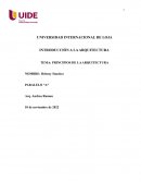 PRINCIPIOS DE LA ARQUITECTURA