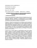 DETERMINACIÓN DE LA DUREZA DEL AGUA POR COMPLEXOMETRÍA UTILIZANDO EDTA Y EL INDICADOR NET