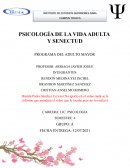 PSICOLOGÍA DE LA VIDA ADULTA Y SENECTUD