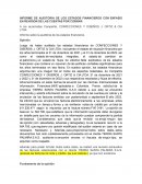 INFORME DE AUDITORIA DE LOS ESTADOS FINANCIEROS CON ENFASIS EN REVISION DE LAS CUENTAS POR COBRAR