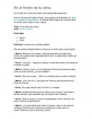 En el fondo de tu alma