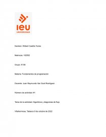 Algoritmos y diagramas de flujo. Página 1