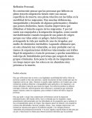 Reflexión Personal