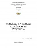 Practicas ecológicas en Venezuela