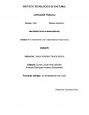 Fundamentos de matemáticas financieras