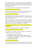 Las actividades físicas