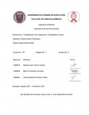 Laboratorio de Química General Práctica No. 3. Identificación de Sustancias y Propiedades Físicas