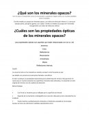 ¿Qué son los minerales opacos?