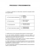 Procesos y procedimientos