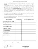 Acta de nivelación académica