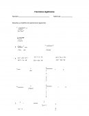 Fracciones algebraicas