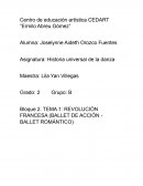REVOLUCIÓN FRANCESA (BALLET DE ACCIÓN - BALLET ROMÁNTICO)