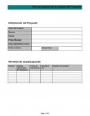 Plan de Gestión de la Calidad del Proyecto