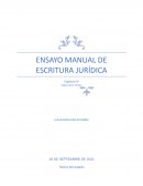 Ensayo manual de escritura jurídica capitulo IV