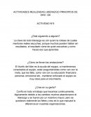 Actividades realizadas Liderazgo principios de oro