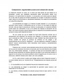 Composición argumentativa acerca de la deserción escolar