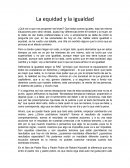 LA EQUIDAD Y LA IGUALDAD