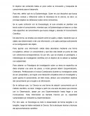 Epistemología. El objetivo del contenido habla un poco sobre la innovación