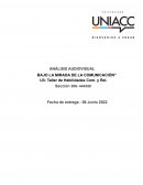 ANÁLISIS AUDIOVISUAL BAJO LA MIRADA DE LA COMUNICACIÓN