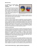 La incidencia de la guerra Rusia - Ucrania, sobre la economía colombiana