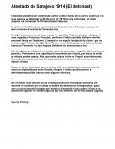 Atentado de Sarajevo 1914 (El detonant)