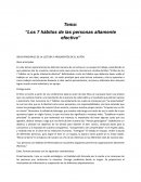 Los 7 hábitos de las personas altamente efectiva