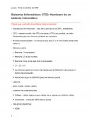 Sistemas Informáticos UT02: Hardware de un sistema informático