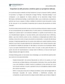Importancia del proceso creativo para un proyecto exitoso