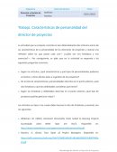 Características de personalidad del director de proyectos