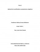 Aplicación de cuantificadores y proposiciones categóricas