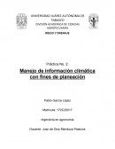 Práctica No. 2: Manejo de información climática con fines de planeación