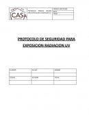 PROCEDIMIENTO SEGURO TRABAJOS CON EXPOSICIÓN A RADIACIÓN SOLAR