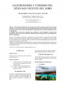 GASTRONOMÍA Y TURISMO DEL SITIO SAN VICENTE DEL JOBO