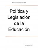 Política y Legislación de la Educación