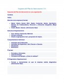 Esquema del Plan de Intervención en una organización