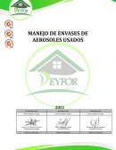 MANEJO DE ENVASES DE AEROSOLES USADOS