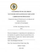 Procesos de adaptación y el aprendizaje de las matemáticas en los estudiantes de segundo de educación general básica en la Unidad Educativa “Joaquín Arias” durante el primer periodo académico 2022-2023