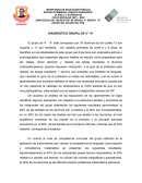 DIAGNÓSTICO GRUPAL DE 4° “A”