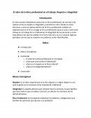 El valor de la ética profesional en el trabajo: Respeto e Integridad