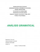 Analisis gramatical