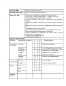 Especificaciones de cargos. Analista de Gestión de Facturación