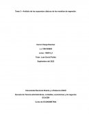 Análisis de los supuestos clásicos de los modelos de regresión