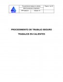 PROCEDIMIENTO DE TRABAJO SEGURO. TRABAJOS EN CALIENTES