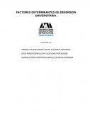 FACTORES DETERMINANTES DE DESERSION UNIVERSITARIA