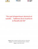 “Por qué Schopenhauer aborrecía el suicidio... hablemos de la muerte en la filosofía del XIX”