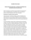 TRABAJO MULTIDISCIPLINARIO PARA LA ATENCIÓN DE PERSONAS CON NECESIDADES EDUCATIVAS ESPECIALES